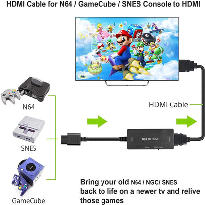 1080P N64 ถึง HDMI Digital Analog Converter อะแดปเตอร์สายวิดีโอ, 1080P Adapter