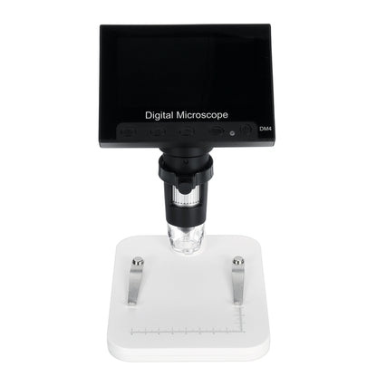 DM4 4.3 นิ้ว LCD ไมโครสโคปแบบดิจิตอลพร้อมการบันทึกและขาตั้ง, HD, 720P, 1000X ซูม