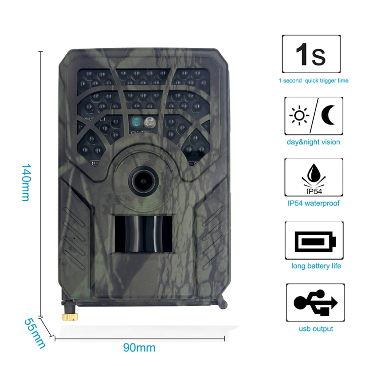 PR300C กล้องติดตามการล่าสัตว์ 5MP Trail กล้องสำหรับครอบครัวกลางแจ้ง Camping อุปกรณ์เสริม, PR300C