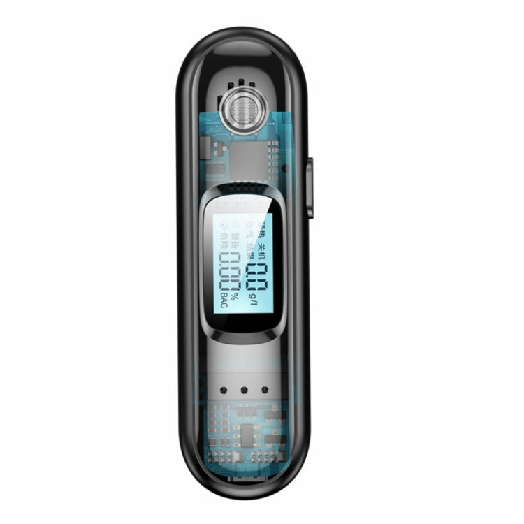 T01 การทดสอบแอลกอฮอล์ในลมหายใจเครื่องตรวจจับแบบไม่สัมผัสจอแสดงผล LCD แบบดิจิตอลเครื่องวิเคราะห์ลมหายใจของตำรวจ, T01