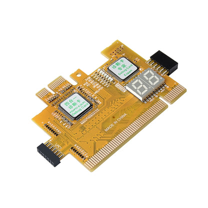 4-in-1 Desktop PC PCI-E LPC การ์ดวินิจฉัยเมนบอร์ดการตรวจจับการ์ดทดสอบความล้มเหลว