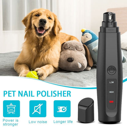 เครื่องบดเล็บไฟฟ้าสุนัข USB ชาร์จกรรไกรตัดเล็บสัตว์เลี้ยงไม่เจ็บปวด, Nail Grinder
