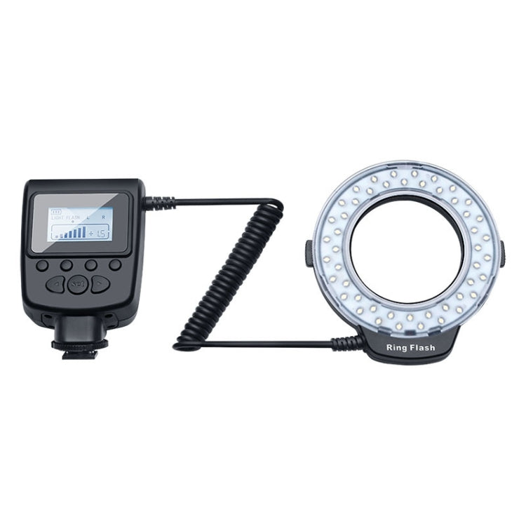 HD-130 Macro LED Ring Flash Light พร้อมวงแหวนอะแดปเตอร์ขนาดต่างๆ 8 แบบ (40.5 / 52 / 55 / 58 / 62 / 67 / 72 / 77mm) และตัวกระจายสี 3 สี