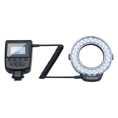 HD-130 Macro LED Ring Flash Light พร้อมวงแหวนอะแดปเตอร์ขนาดต่างๆ 8 แบบ (40.5 / 52 / 55 / 58 / 62 / 67 / 72 / 77mm) และตัวกระจายสี 3 สี
