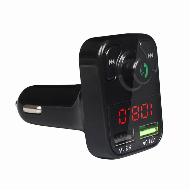 X3 ไร้สาย 5.0 ชุดแฮนด์ฟรี FM เครื่องรับสัญญาณเสียงไร้สายเครื่องส่งสัญญาณ MP3 Player Dual USB Digital Fast Charger, X3