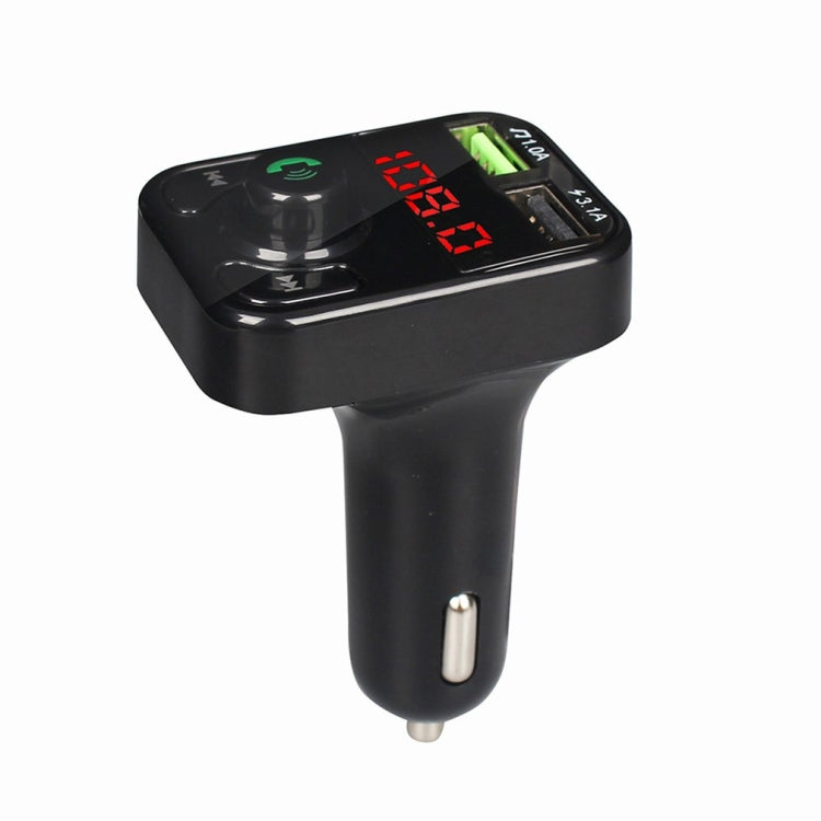 X3 ไร้สาย 5.0 ชุดแฮนด์ฟรี FM เครื่องรับสัญญาณเสียงไร้สายเครื่องส่งสัญญาณ MP3 Player Dual USB Digital Fast Charger, X3