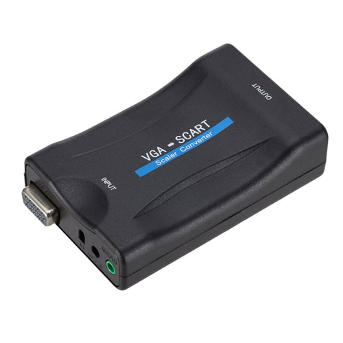 อะแดปเตอร์แปลงวิดีโอเสียง VGA เป็น SCART 1080P, VGA to SCART