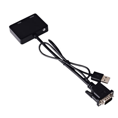 อะแดปเตอร์ VGA เป็น HDMI ตัวแยก VGA พร้อมตัวแปลงเสียง 3.5 มม