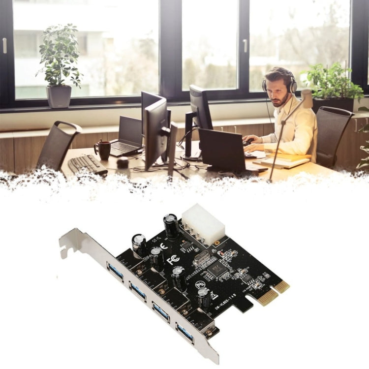 4 พอร์ต USB 3.0 Pci Express การ์ดขยาย Pci-E Adapter