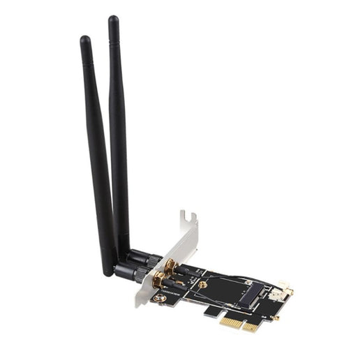 การ์ด PCA-1X เป็นอะแดปเตอร์เสาอากาศคู่