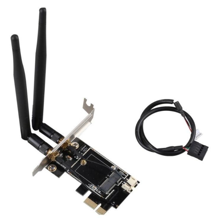 การ์ด PCA-1X เป็นอะแดปเตอร์เสาอากาศคู่
