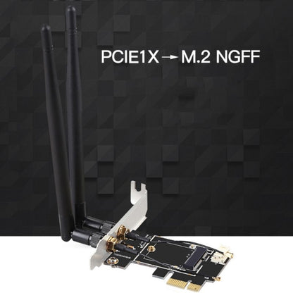 การ์ด PCA-1X เป็นอะแดปเตอร์เสาอากาศคู่