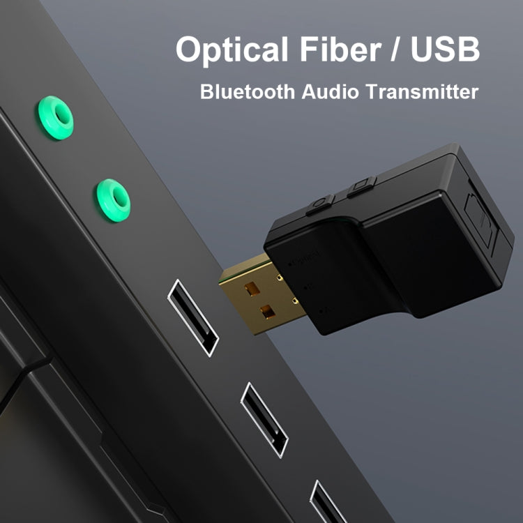 SW03 2 ใน 1 บลูทูธ 5.0 เครื่องส่งสัญญาณ USB + SPDIF Low Latency Optical อะแดปเตอร์ไร้สายสำหรับทีวี PC