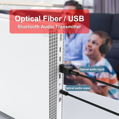 SW03 2 ใน 1 บลูทูธ 5.0 เครื่องส่งสัญญาณ USB + SPDIF Low Latency Optical อะแดปเตอร์ไร้สายสำหรับทีวี PC