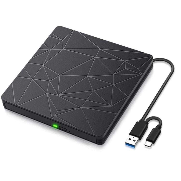 USB 3.0 Type-C ไดรฟ์ DVD Driverless ความเร็วสูงอ่านเขียนเครื่องบันทึก CD Burner เครื่องเล่น DVD-RW ภายนอก