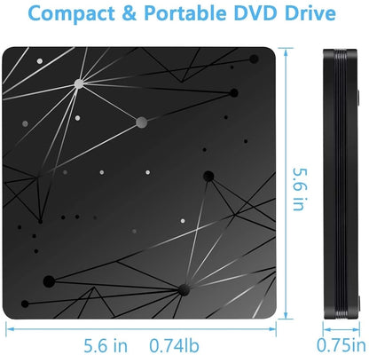 ภายนอก USB 3.0 เครื่องอ่าน DVD RW แบบพกพาเครื่องอ่านออปติคัลไดรฟ์