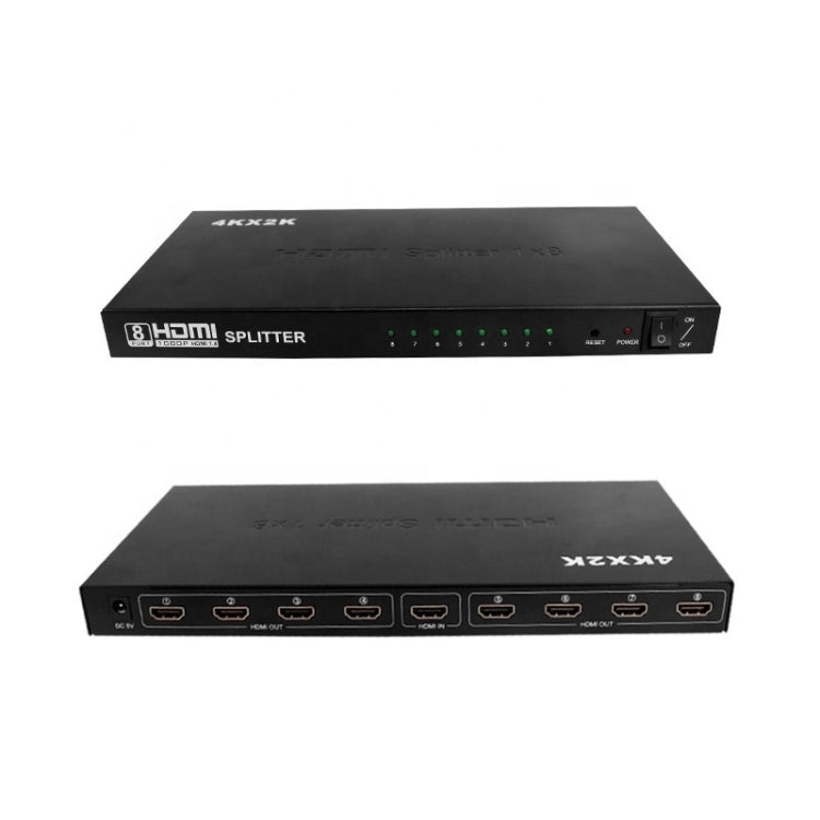 1x8 4K x 2K 3840*2160/30HZ ตัวแยกสัญญาณ HDMI, 1 x 8 4K x 2K