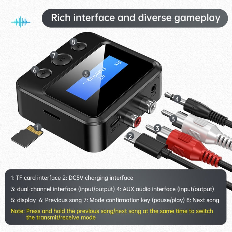 C39S ตัวรับสัญญาณบลูทูธเครื่องส่งสัญญาณลำโพง RCA ถึงอะแดปเตอร์เสียงไร้สายขนาด 3.5 มม, C39S