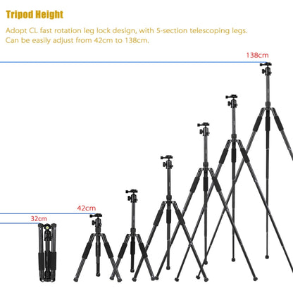 VCT-190 อลูมิเนียมขาตั้งกล้อง Monopod พร้อมหัวบอล, VCT-190