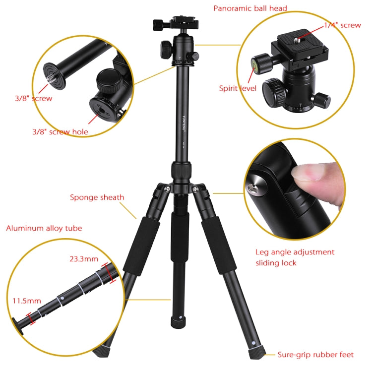 VCT-190 อลูมิเนียมขาตั้งกล้อง Monopod พร้อมหัวบอล, VCT-190