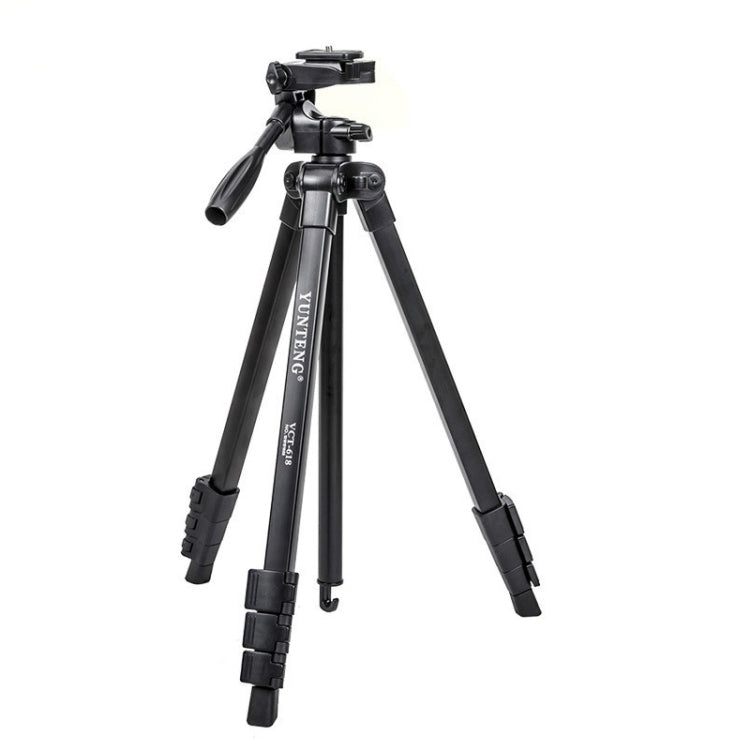YUNTENG VCT-618 ขาตั้งกล้องอลูมิเนียมพร้อมหัว Damping, VCT-618
