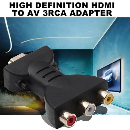 Gold-plated HDMI ชาย 3 RGB RCA วิดีโออะแดปเตอร์เสียง AV Component Converter สำหรับโปรเจคเตอร์ DVD, HDMI