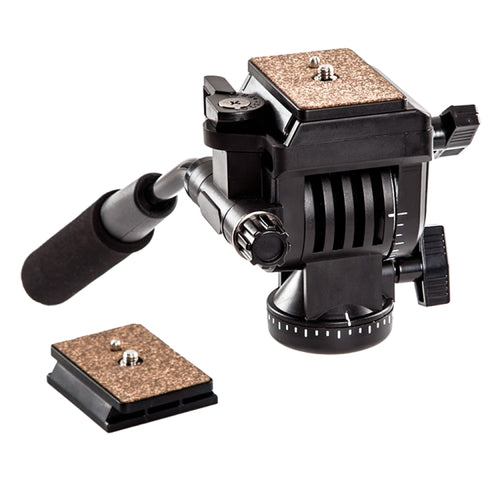 YUNTENG YT-950 Heavy Duty ขาตั้งกล้อง Action Fluid Drag Head พร้อม Quick Mount Plate, YT-950