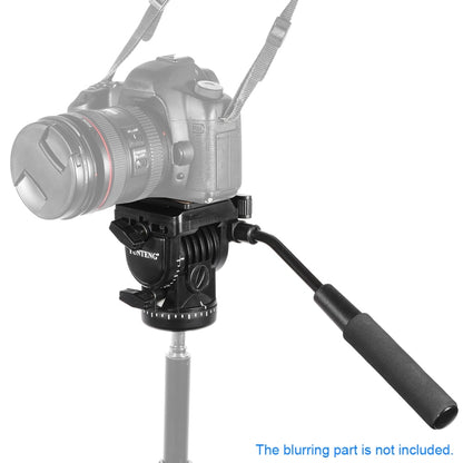YUNTENG YT-950 Heavy Duty ขาตั้งกล้อง Action Fluid Drag Head พร้อม Quick Mount Plate, YT-950