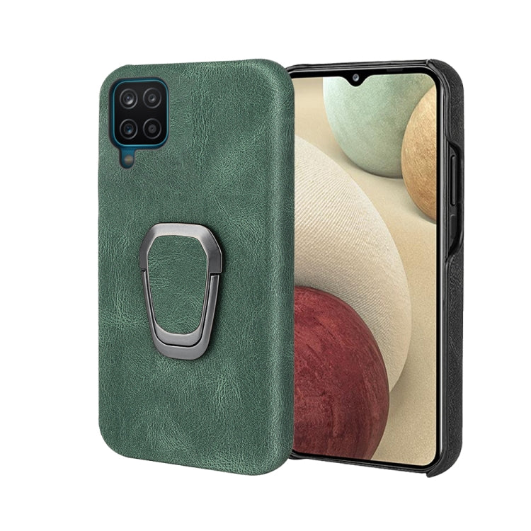 ที่วางแหวนเคสโทรศัพท์ PU สำหรับ Samsung Galaxy A12, For Samsung Galaxy A12