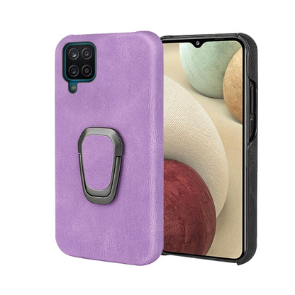 ที่วางแหวนเคสโทรศัพท์ PU สำหรับ Samsung Galaxy A12, For Samsung Galaxy A12