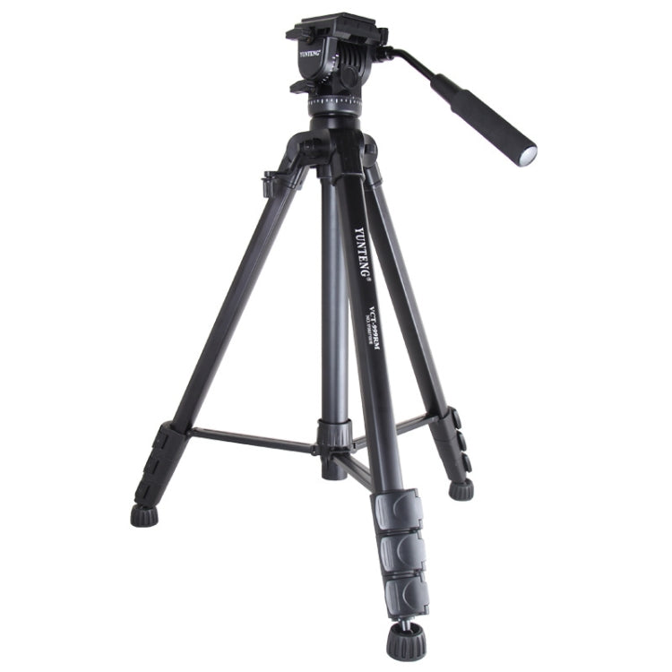 YUNTENG VCT-999 ขาตั้งกล้องอลูมิเนียมขนาด 2 ม. พร้อมหัวแดมปิ้งแบบ Fluid Drag, VCT-999