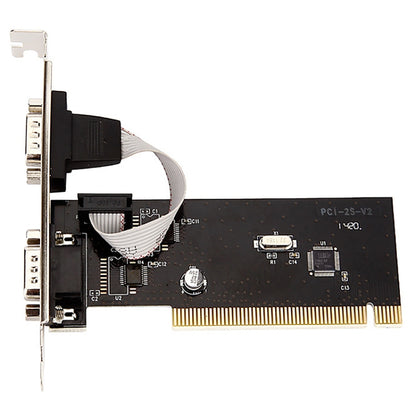 RS232 Serial Port TX382B 2 พอร์ต Pci ถึง 9 Pin Com Riser Card Adapter พร้อมหมายเลขติดตาม