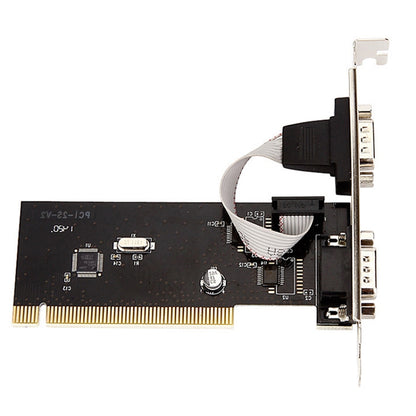 RS232 Serial Port TX382B 2 พอร์ต Pci ถึง 9 Pin Com Riser Card Adapter พร้อมหมายเลขติดตาม