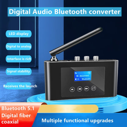 T38 2 in 1 Bluetooth 5.1 เครื่องรับและส่งสัญญาณตัวแปลงเสียงดิจิตอลแบบออปติคอล