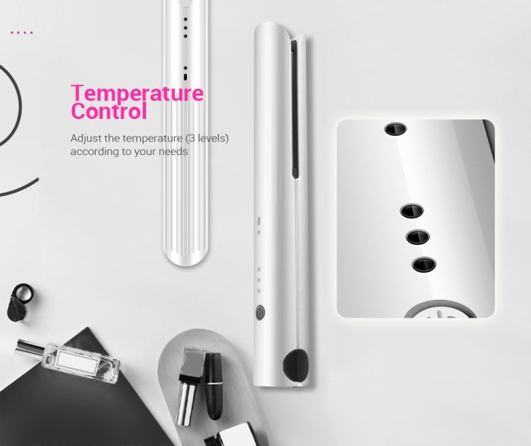 K-SKIN แบบพกพาชาร์จผม Straightener Curler เหล็กเซรามิคจัดแต่งทรงผมเครื่องมือไร้สายปรับอุณหภูมิความร้อนได้อย่างรวดเร็ว