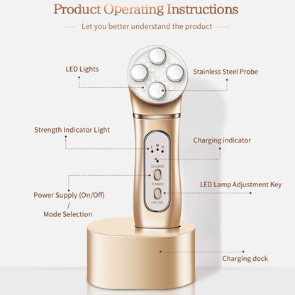 K-SKIN OP9910 EMS Anti-Aging RF Skin Lifting Face Massager สำหรับ Home เทคโนโลยี EMS ปรับได้ 3 ระดับริ้วรอยกำจัด