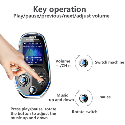 BT29 หน้าจอสีรถเครื่องเล่น MP3 อเนกประสงค์หลายภาษา Aux Out การ์ดอะแดปเตอร์บลูทูธ, BT29