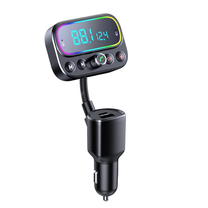 T67 บลูทูธ 5.0 รถ MP3 เครื่องเล่นเพลง FM Modulator เครื่องส่งสัญญาณไร้สายอะแดปเตอร์ AUX แฮนด์ฟรี, T67