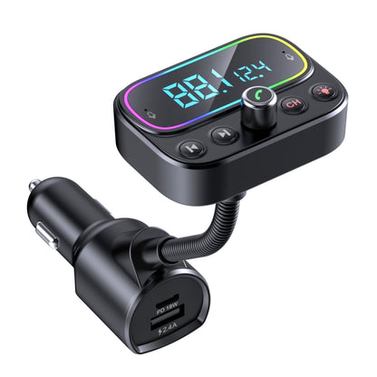 T67 บลูทูธ 5.0 รถ MP3 เครื่องเล่นเพลง FM Modulator เครื่องส่งสัญญาณไร้สายอะแดปเตอร์ AUX แฮนด์ฟรี, T67