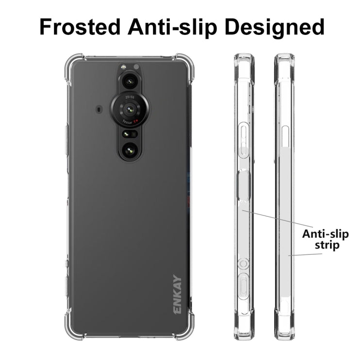 สำหรับ Sony Xperia Pro-I ENKAY เคสกันกระแทก TPU แบบใส, For Sony Xperia Pro-I