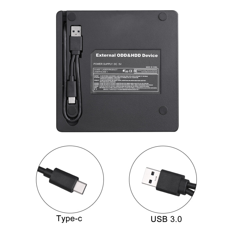 ออปติคัลไดรฟ์ภายนอกเครื่องเขียนดีวีดี Type-C