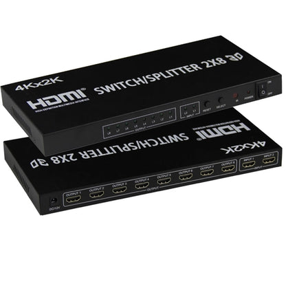 สวิตช์วิดีโอ Full HD 4K x 2K HDMI 2-in-8