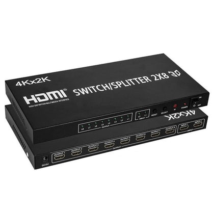 สวิตช์วิดีโอ Full HD 4K x 2K HDMI 2-in-8