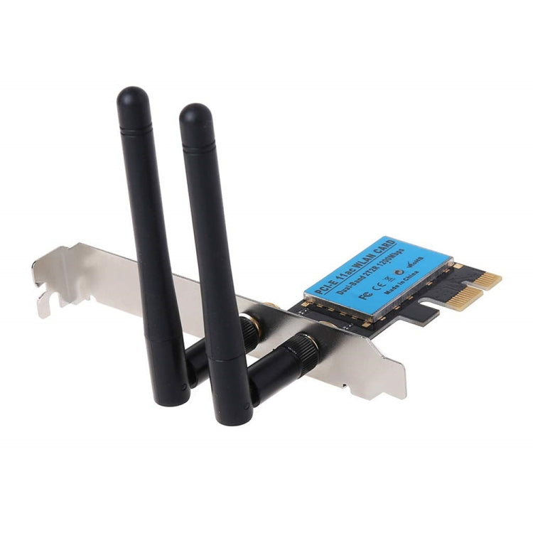 การ์ดเครือข่ายไร้สาย PCIe แบบดูอัลแบนด์ 1200Mbps 5G / 2.4G