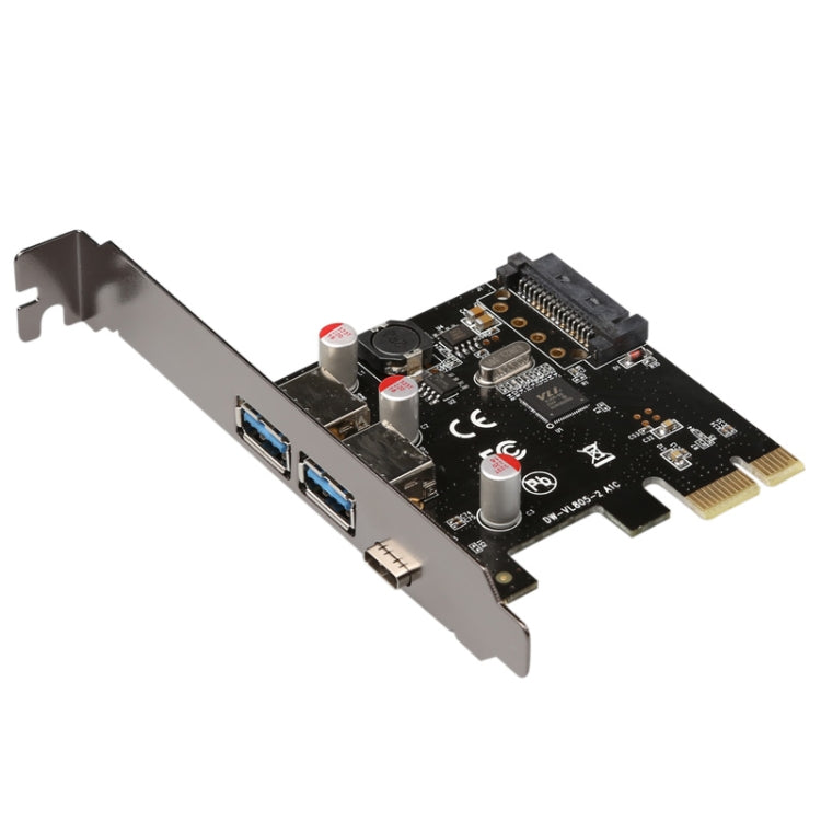 USB 3.1 ประเภท-C PCIe ถึง Type-C และประเภท A 3.0 การ์ดขยาย USB PCI Express Riser การ์ด