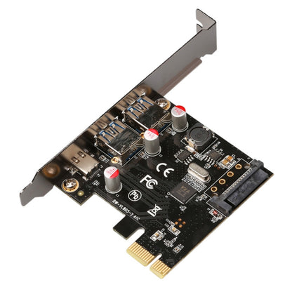 USB 3.1 ประเภท-C PCIe ถึง Type-C และประเภท A 3.0 การ์ดขยาย USB PCI Express Riser การ์ด