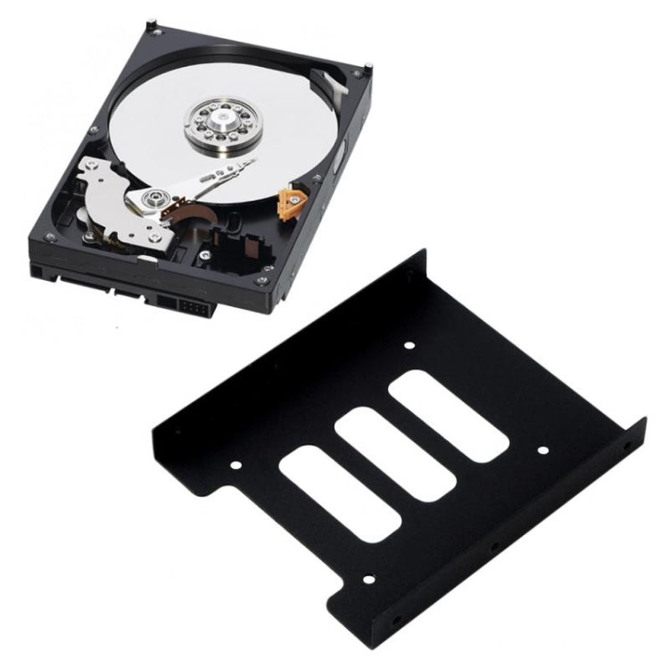 อะแดปเตอร์เมาท์โลหะขนาด 2.5 ถึง 3.5 นิ้ว HDD SSD ตัวยึดฮาร์ดไดรฟ์