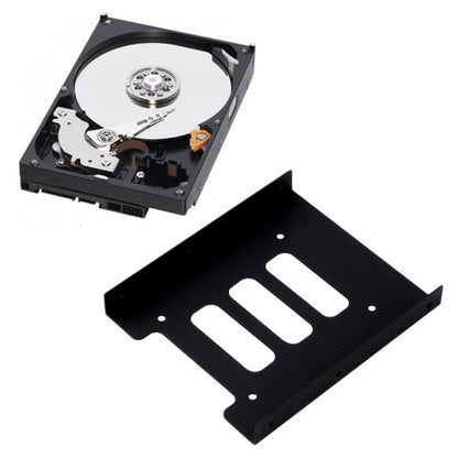 อะแดปเตอร์เมาท์โลหะขนาด 2.5 ถึง 3.5 นิ้ว HDD SSD ตัวยึดฮาร์ดไดรฟ์