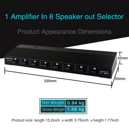 100W 1 In 8 Out Power Amplifier Box จำหน่ายสวิตช์ลำโพง