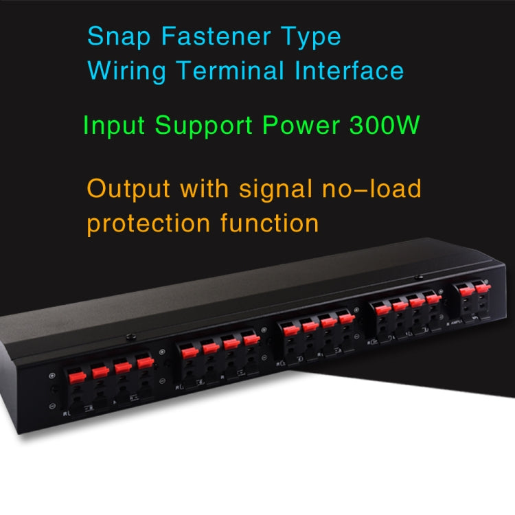 100W 1 In 8 Out Power Amplifier Box จำหน่ายสวิตช์ลำโพง